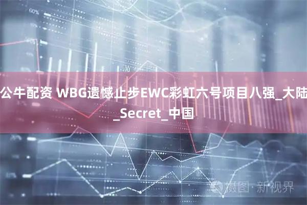 公牛配资 WBG遗憾止步EWC彩虹六号项目八强_大陆_Secret_中国