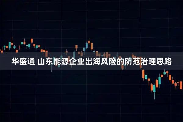 华盛通 山东能源企业出海风险的防范治理思路